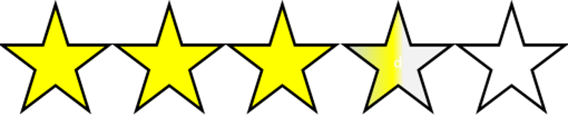 Three and a half stars